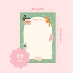 Cat Books Notepad – Working hard so I can buy more books