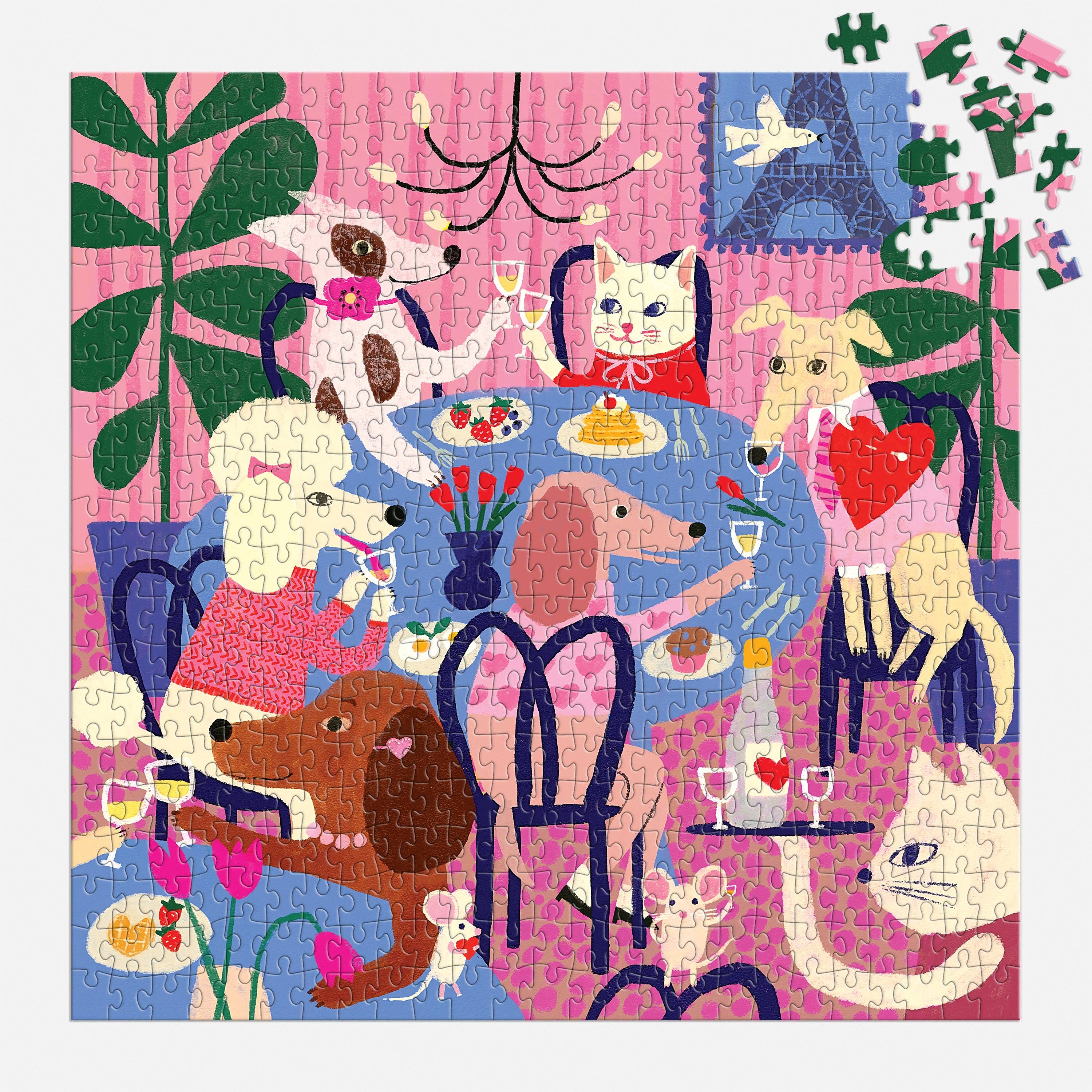 Paws For Love 500 Piece Puzzle