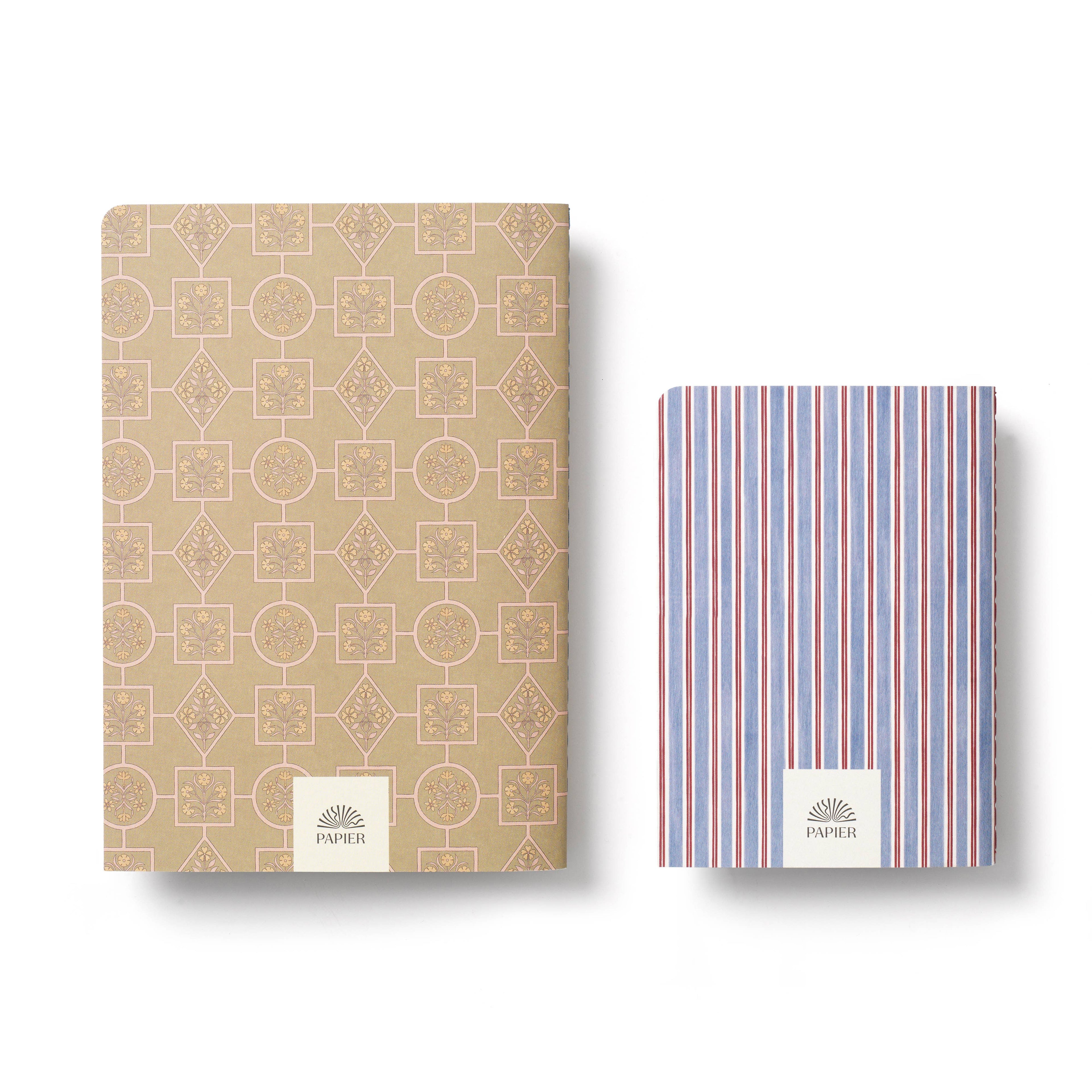 Notes & Stripes Softcover Notebook Set of 2