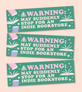 Green Stop for Bookstores Magnetic Bumper Sticker