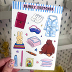 Bedtime A6 Matte Sticker Sheet