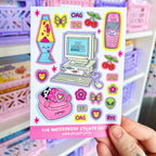 Y2K Nostalgia - Vinyl Sticker Sheet
