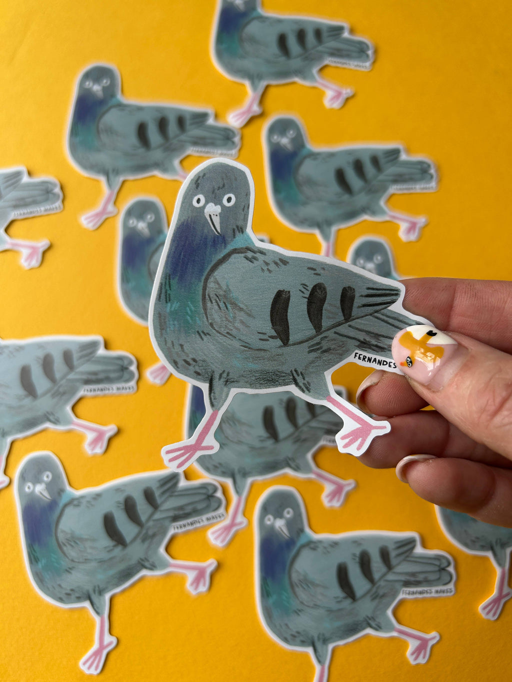 Paprika The Pigeon Vinyl Sticker