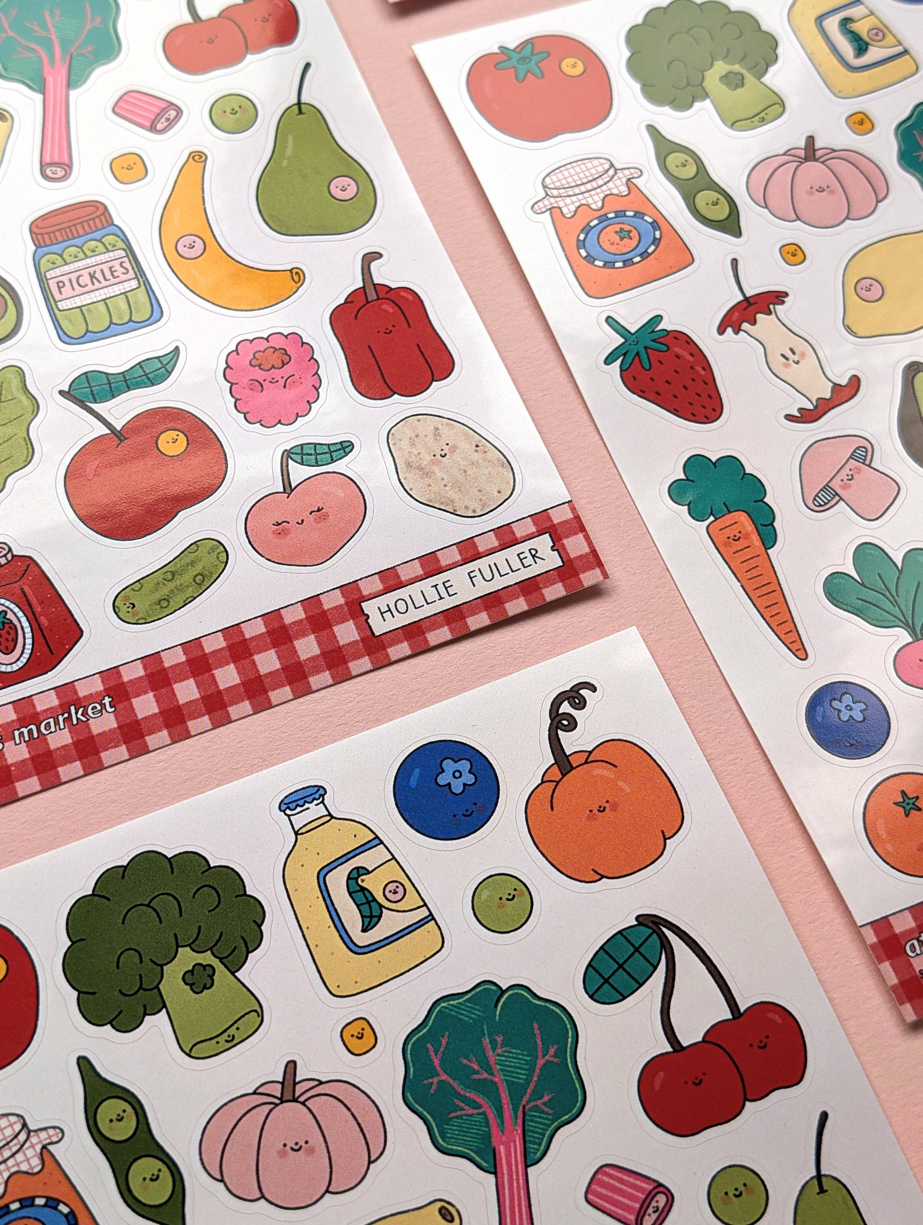Mini Sticker Sheet - At The Farmer's Market