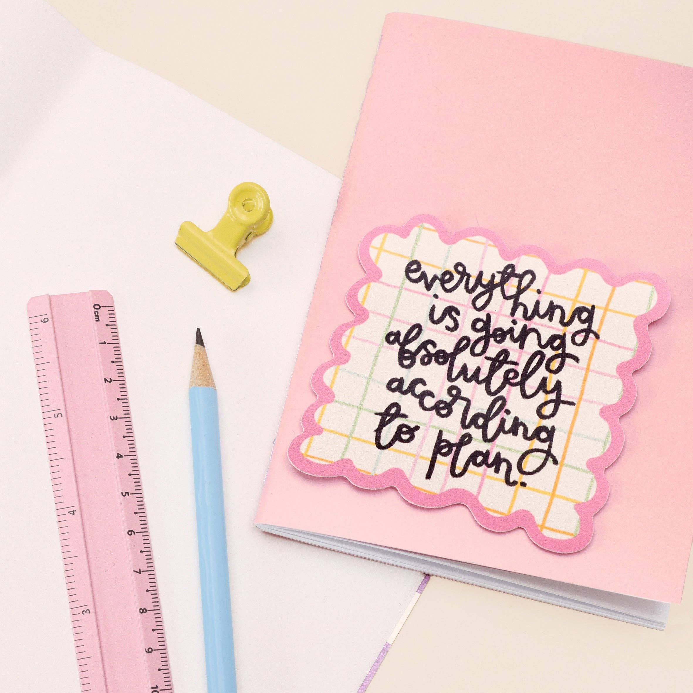 Vinyl Sticker - According to Plan