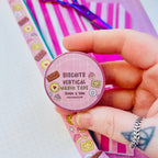 Pastel Biscuit Cuties - Vertical Washi Tape