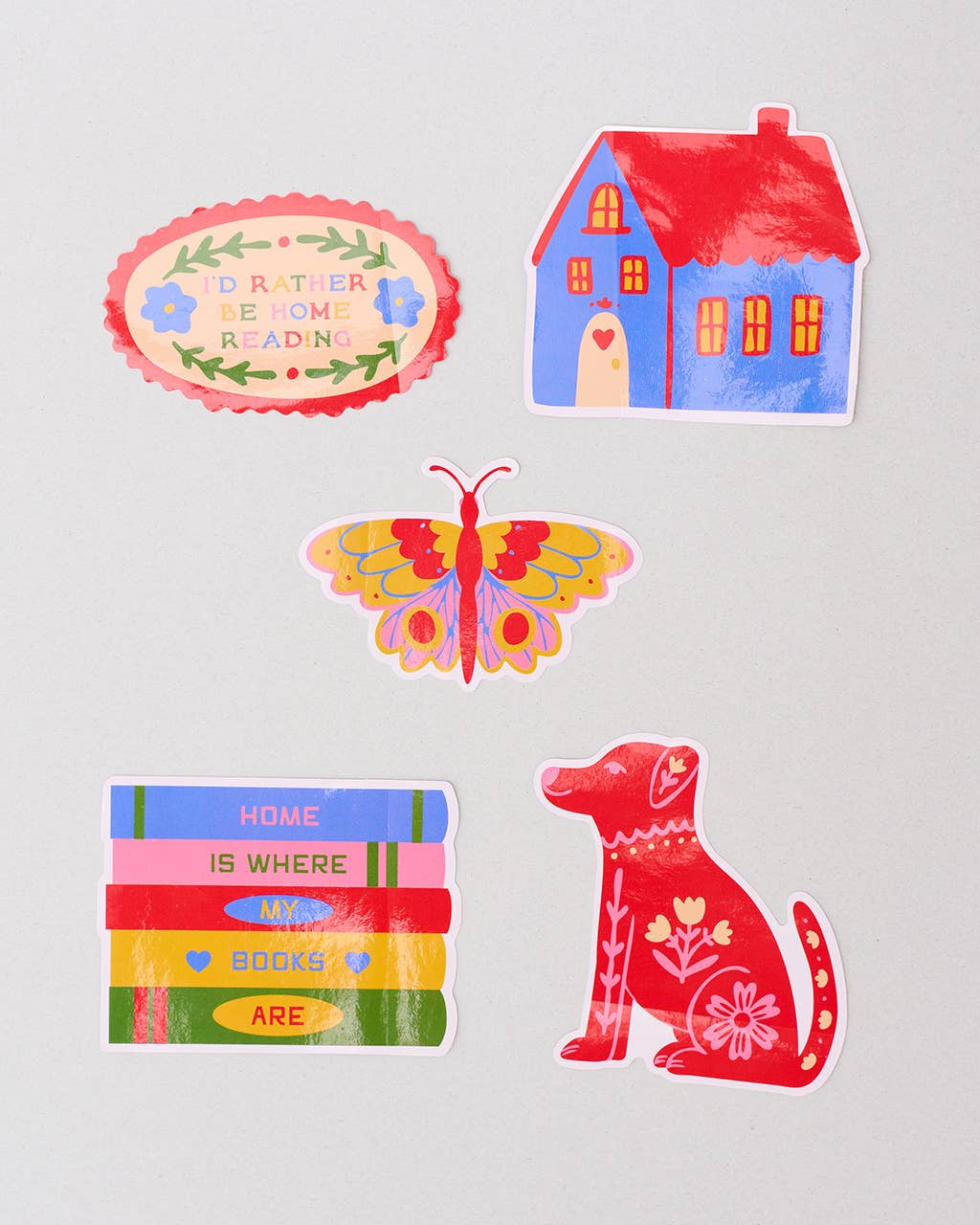 Stick With It! Big Vinyl Stickers, I'd Rather Be Reading