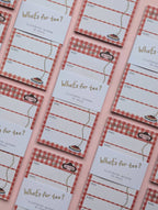 What's for Tea? Illustrated Note Pad