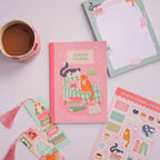 Cat Books Notepad – Working hard so I can buy more books