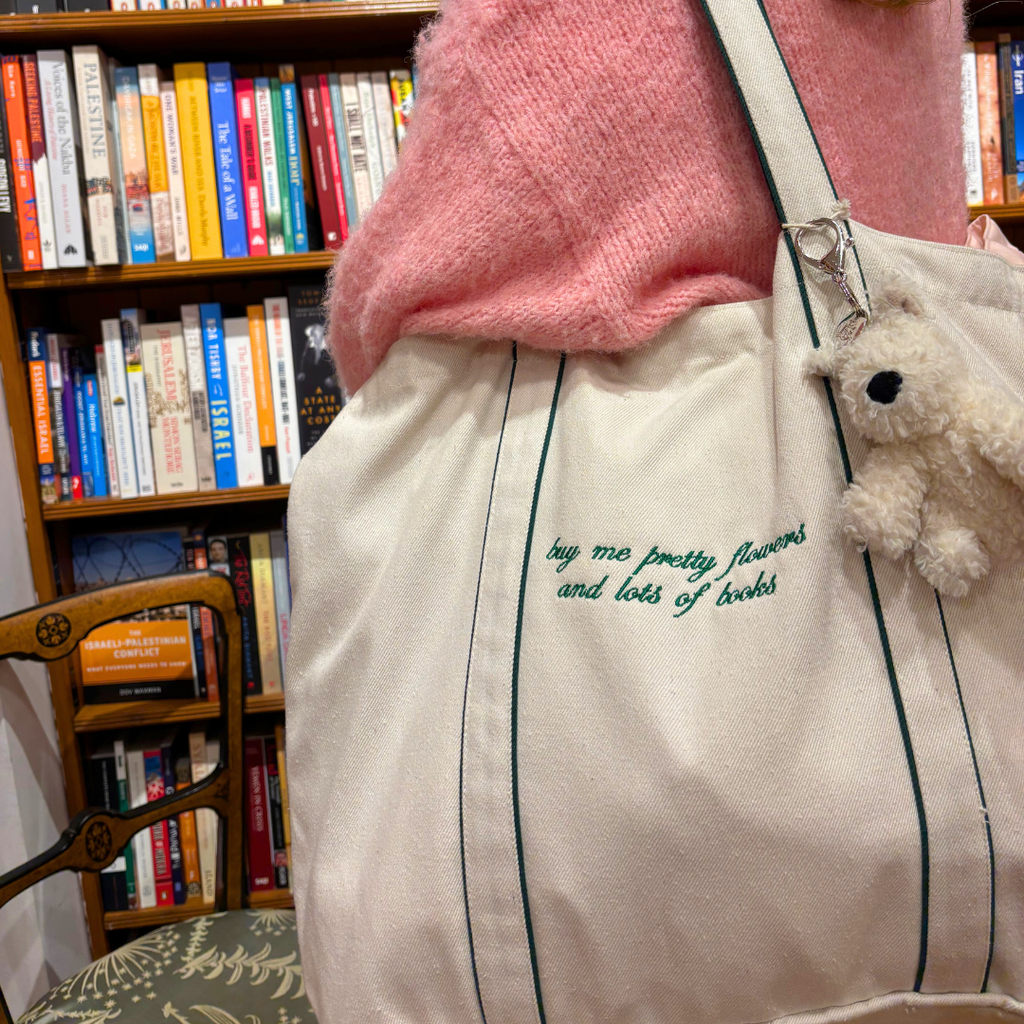 Pretty Flowers & Books Tote
