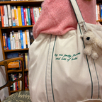 Pretty Flowers & Books Tote