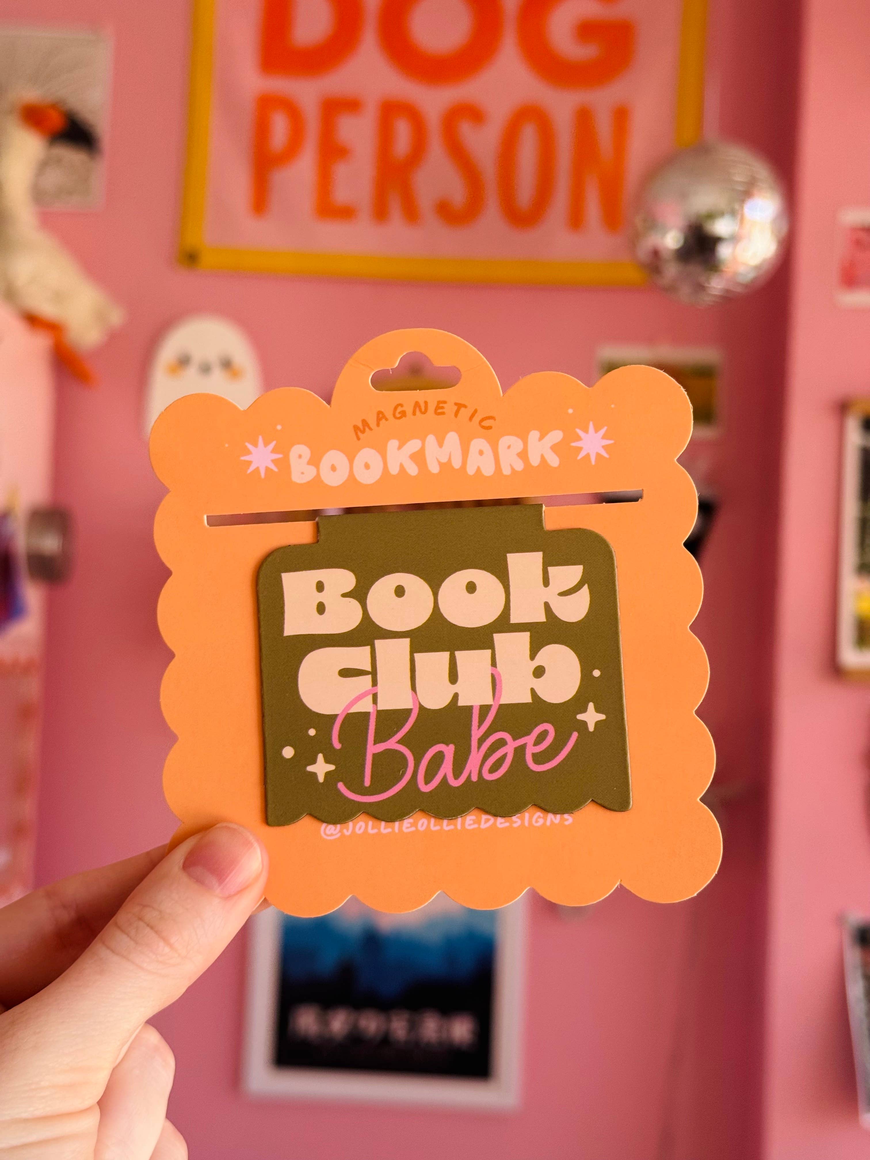 Book Club Babes Green Magnetic Bookmark
