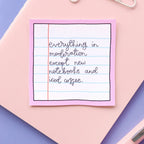 Vinyl Sticker - New notebooks and iced coffee
