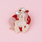 Cowgirl Pony Glitter Enamel Pin