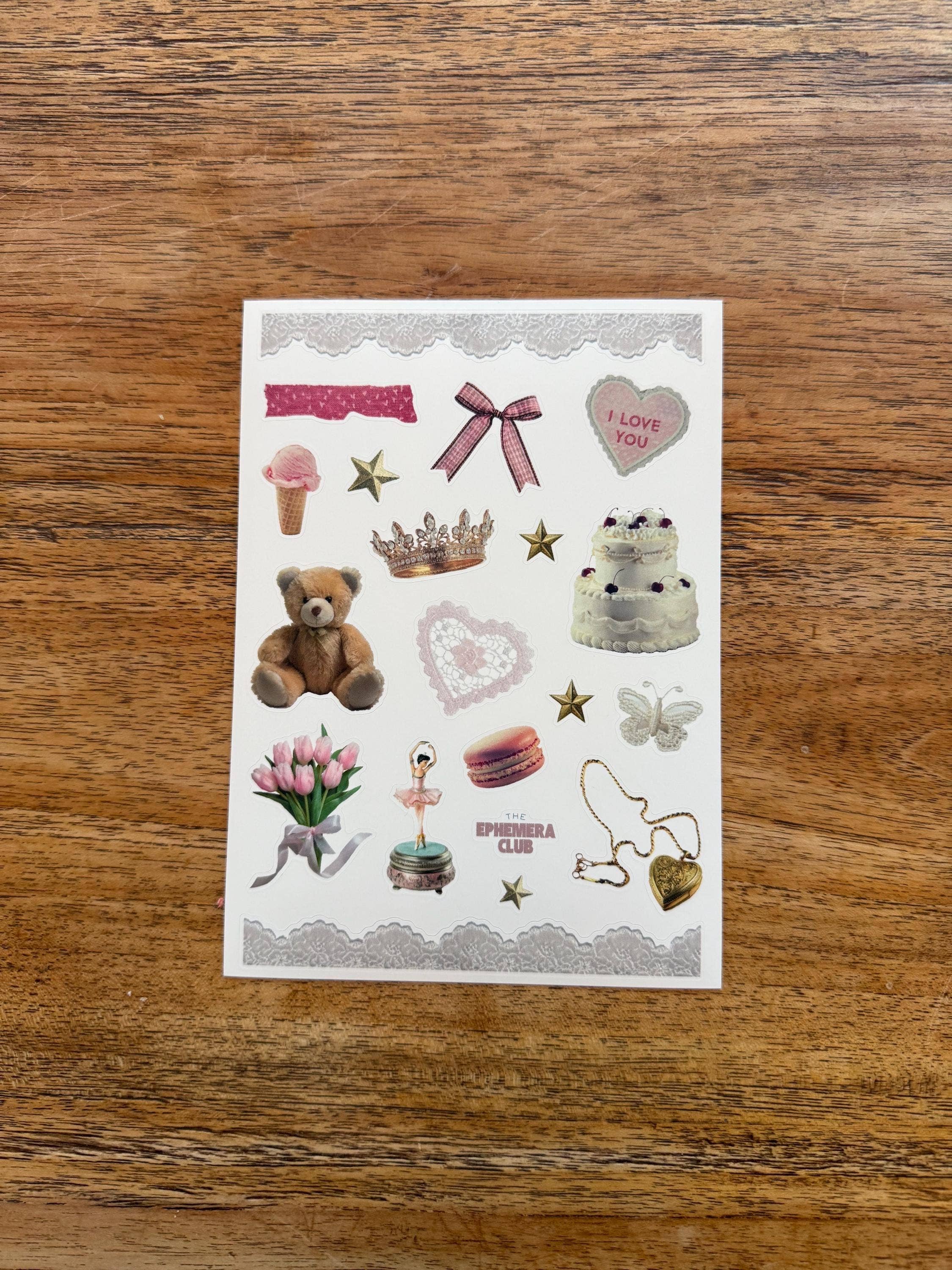 Romantic Coquette Sticker Sheet