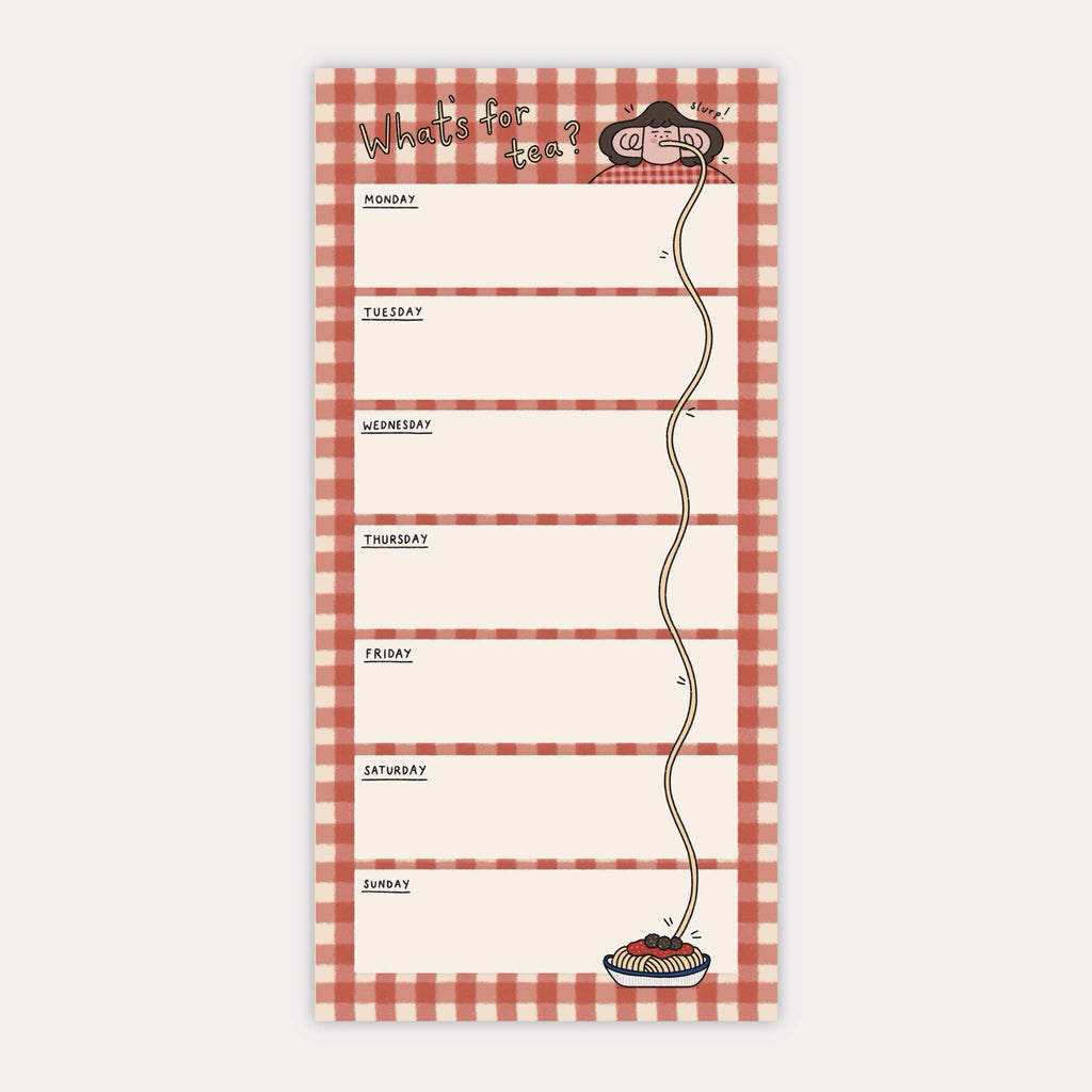 What's for Tea? Illustrated Note Pad