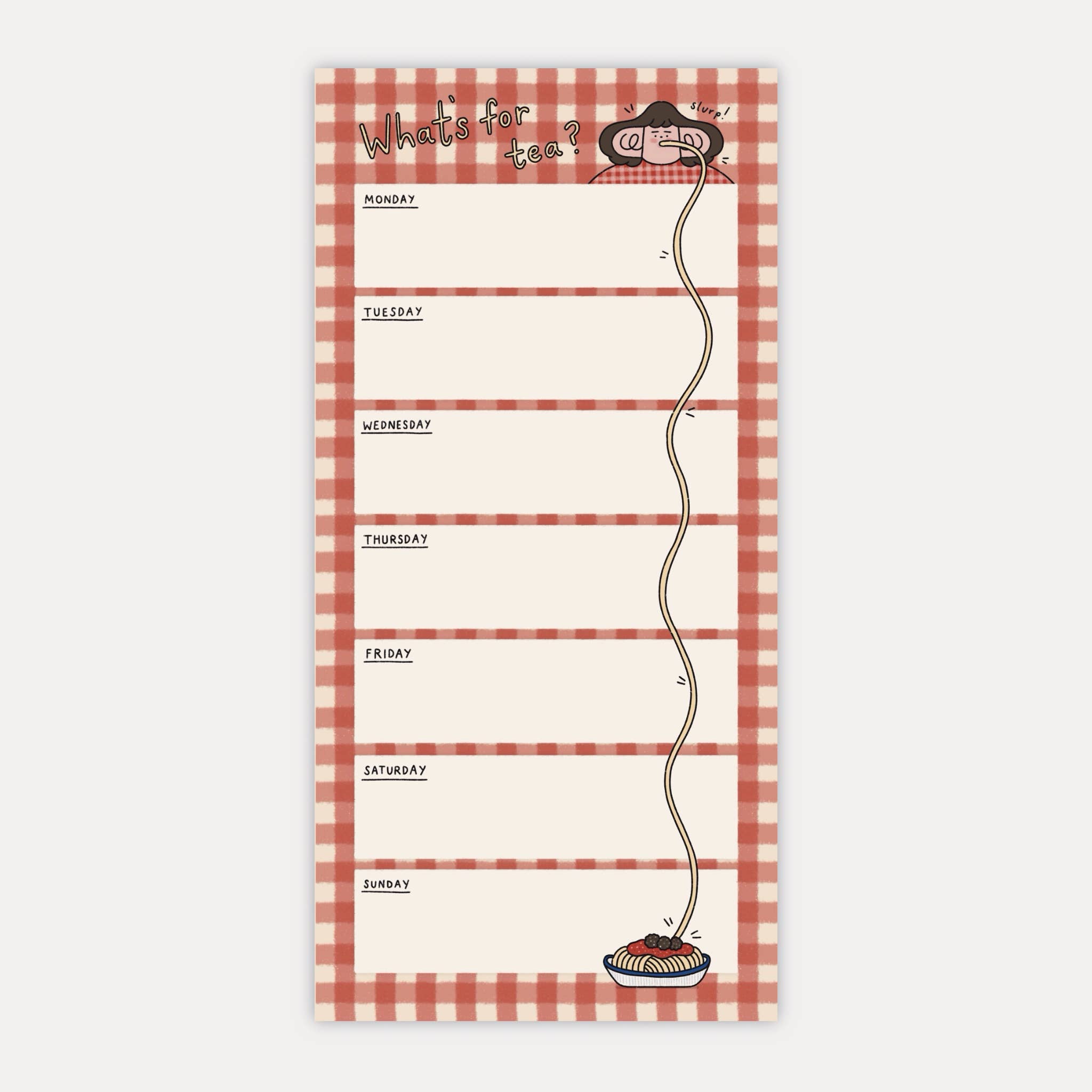 What's for Tea? Illustrated Note Pad