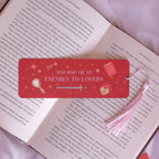 Enemies To Lovers Bookmark, Romantasy Bookmark with Tassel