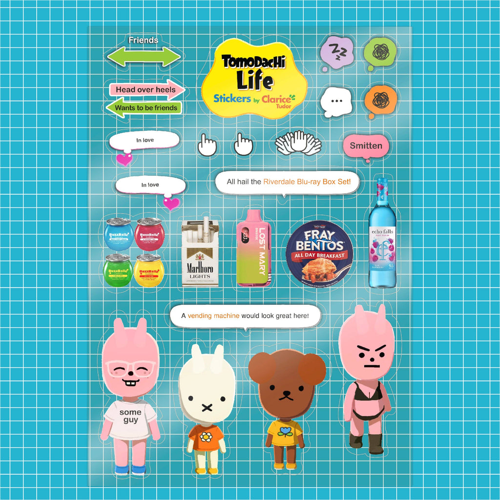 Tomodachi Life Sticker Sheet