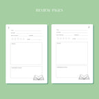 Whimsical Reading Journal Book Review Notebook