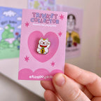 Lucky Cat - Mini Enamel Pin