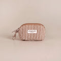 Mini Towel Keyring Bag - Chestnut Stripes
