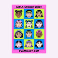GIRLS STICKER SHEET