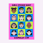 GIRLS STICKER SHEET