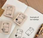 Departures Rubber Stamp