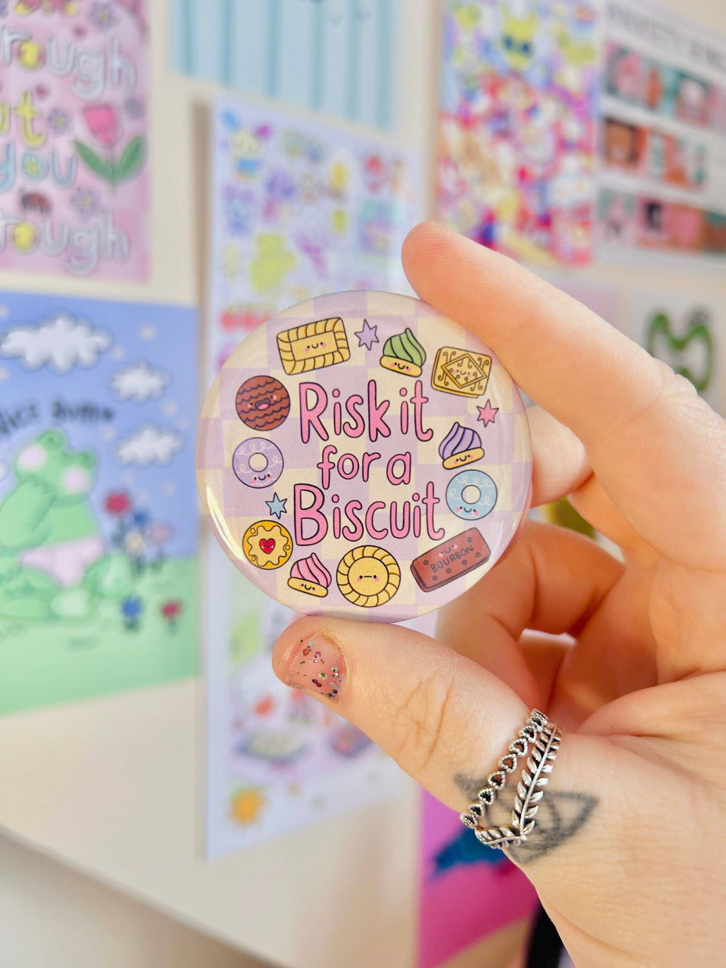 Risk It For A Biscuit - Fridge Magnet