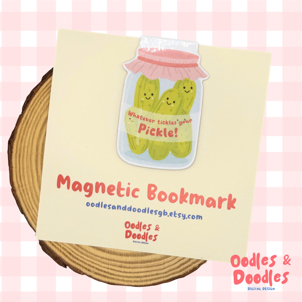 Pickle Jar Magnetic Bookmark | Whatever Tickles Your Pickle