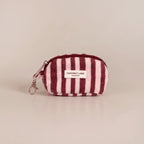 Mini Towel Keyring Bag - Blushberry Stripes