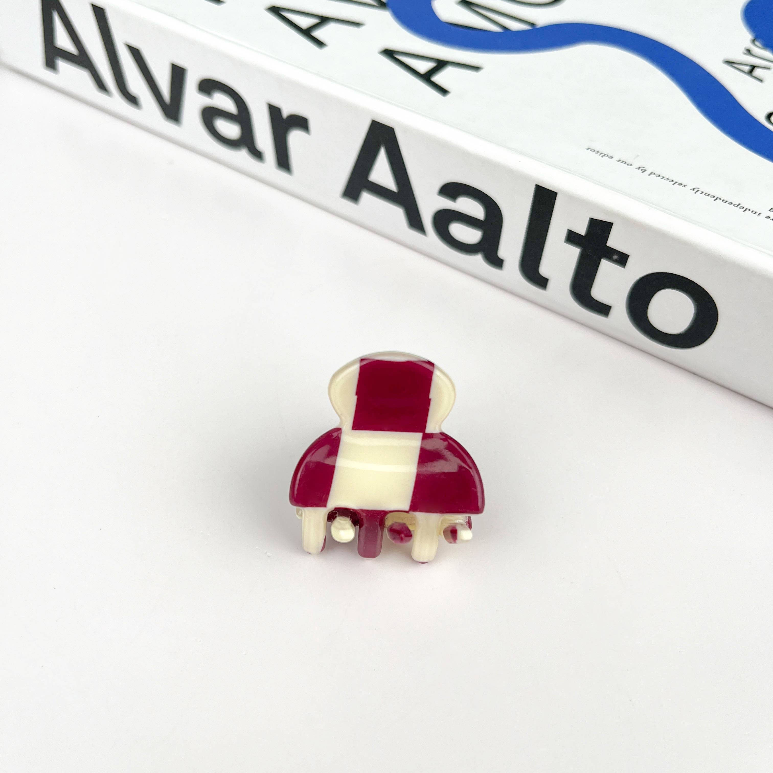 Checkerboard Mini Claw Clip