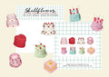 Cakes Washi Flake Stickers