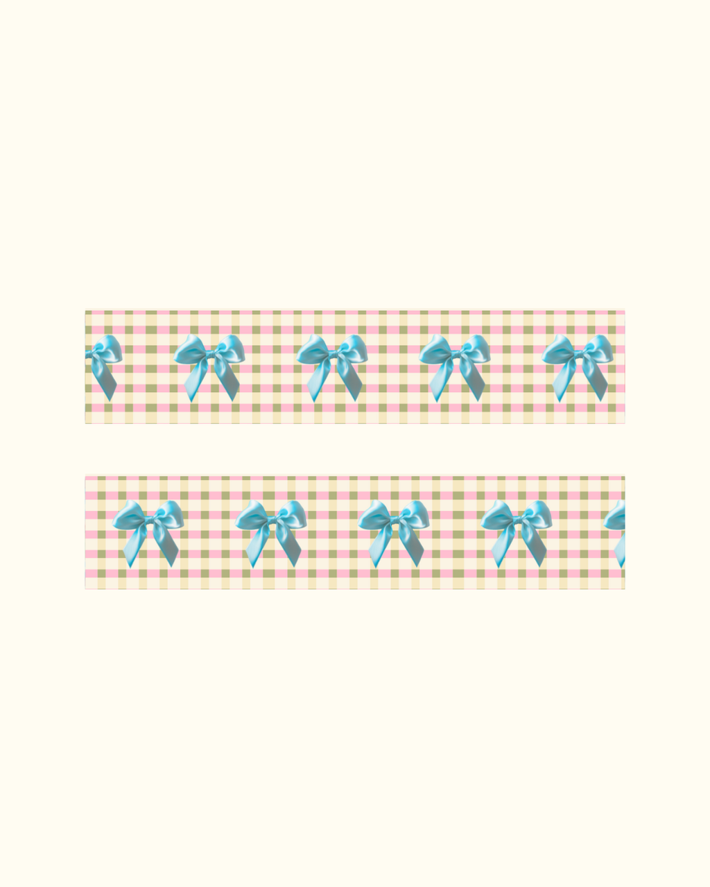 Gingham Bows Washi Tape