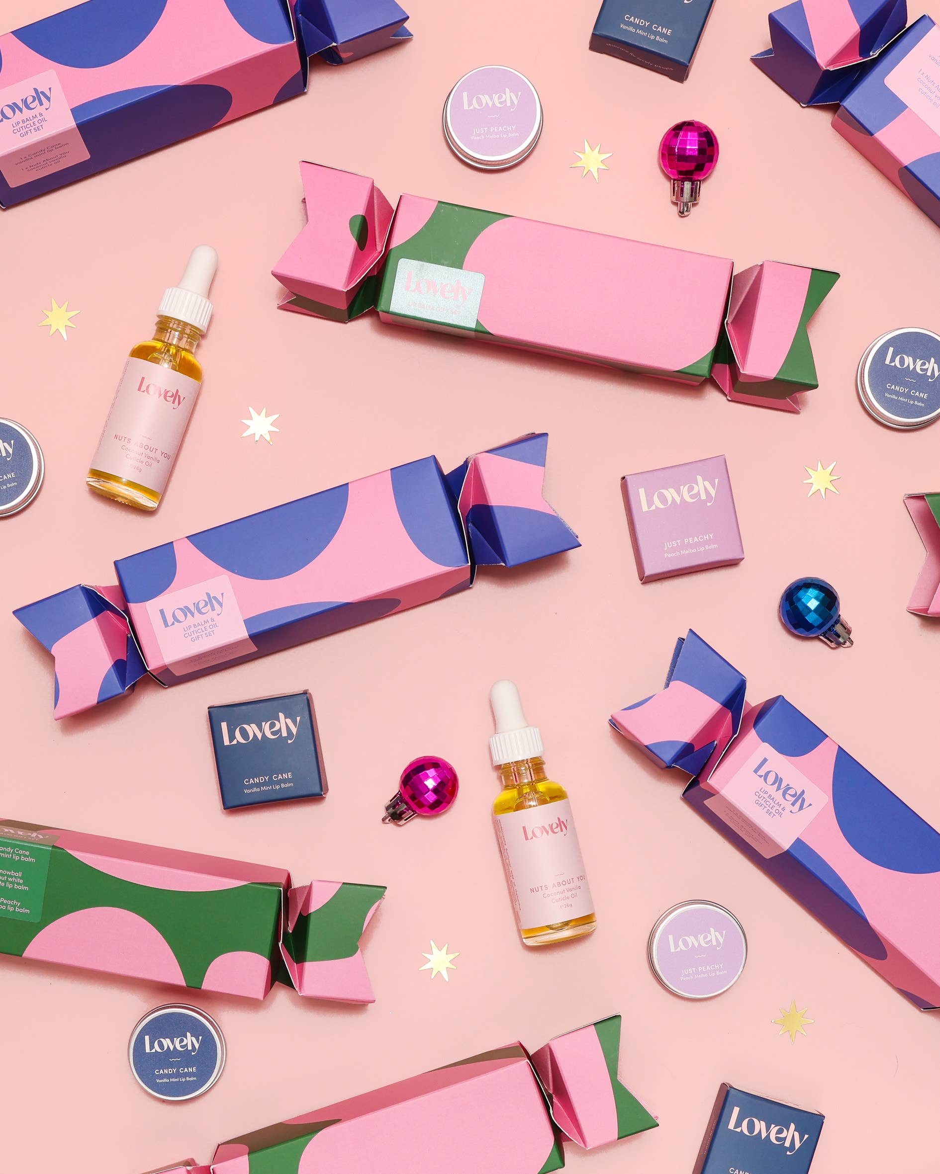 Christmas Cracker Lip Balm & Cuticle Oil Gift Set