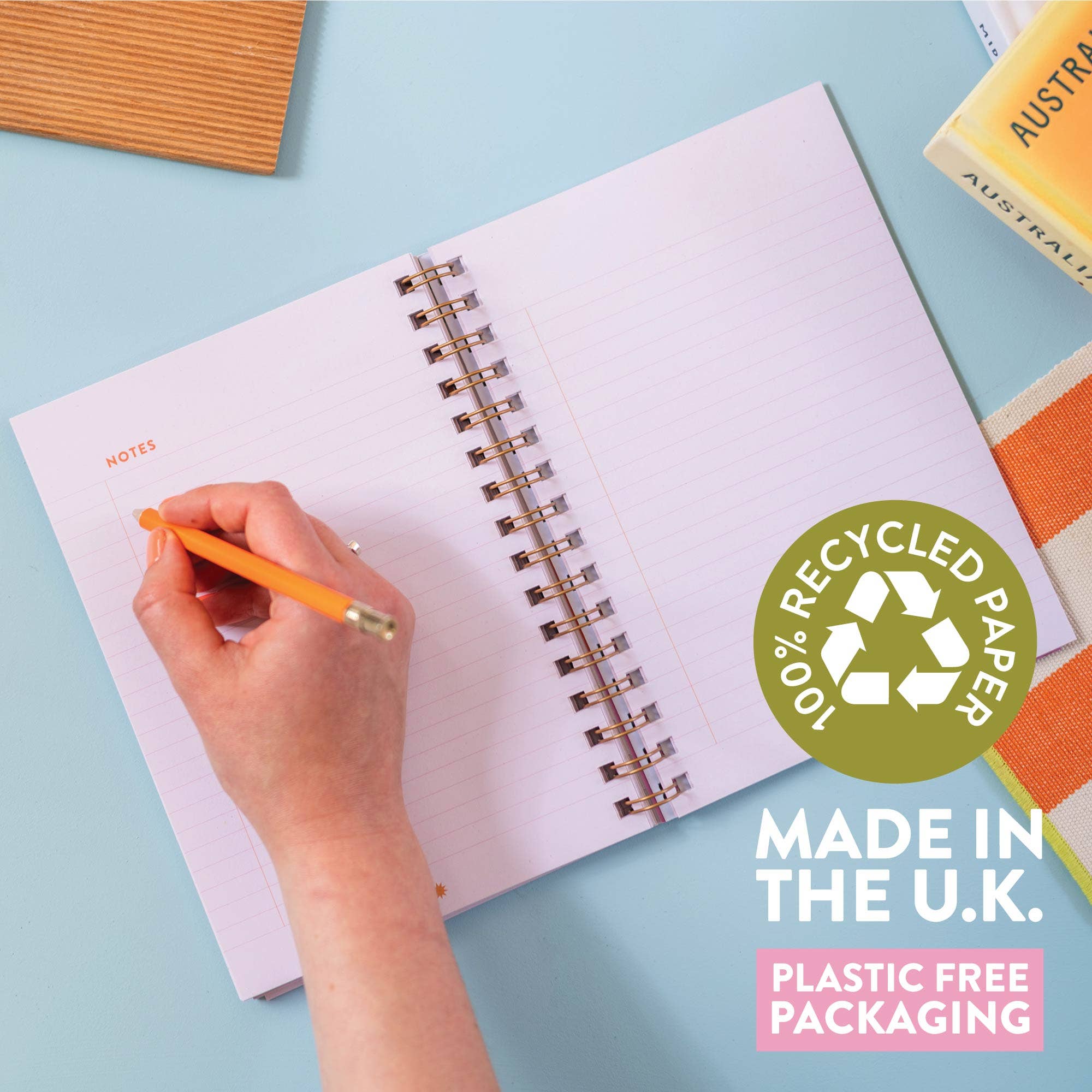 Recipe Book Journal A5 | Cabana Stripe | Hardcover