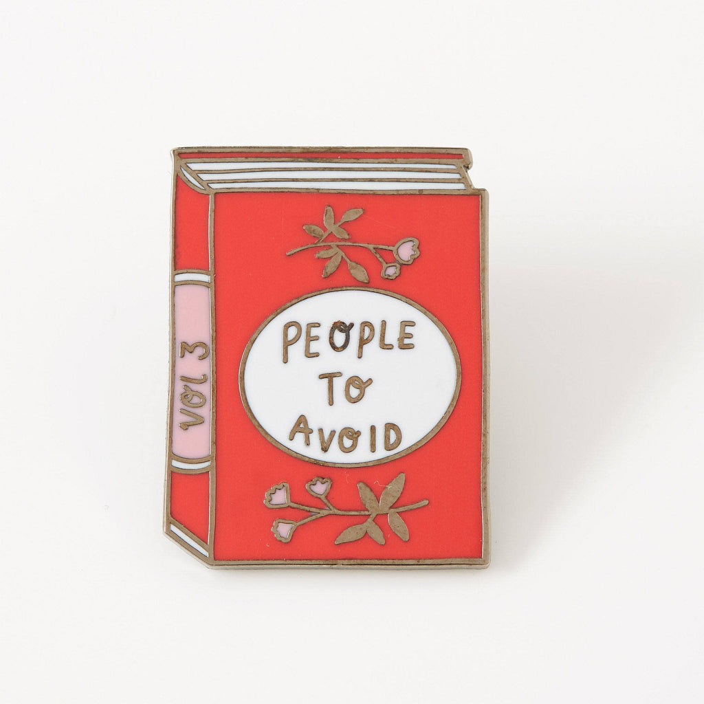 People To Avoid Enamel Pin