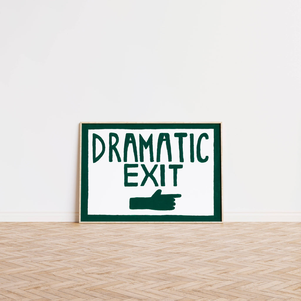 Dramatic Exit Art Print (A3)