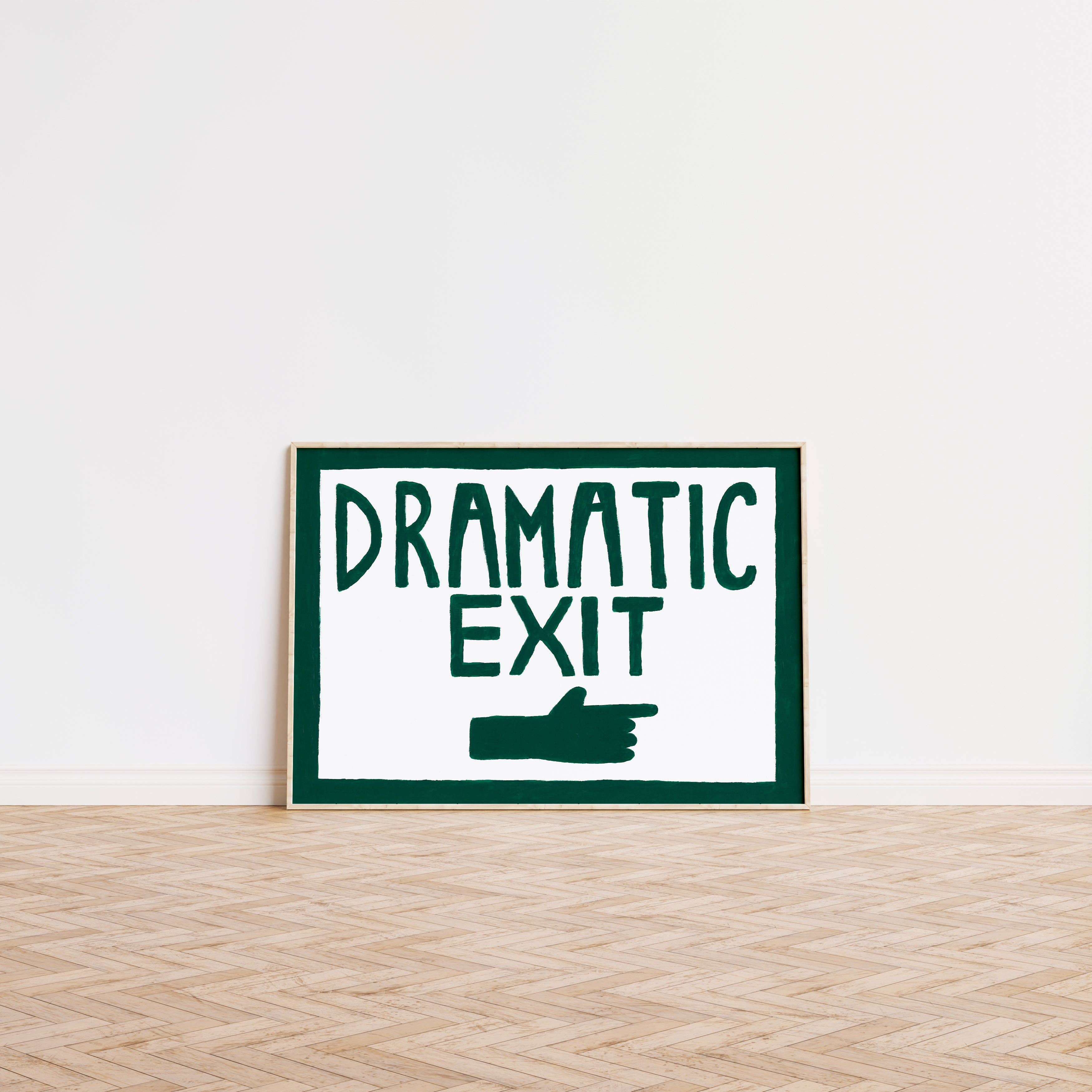 Dramatic Exit Art Print (A3)