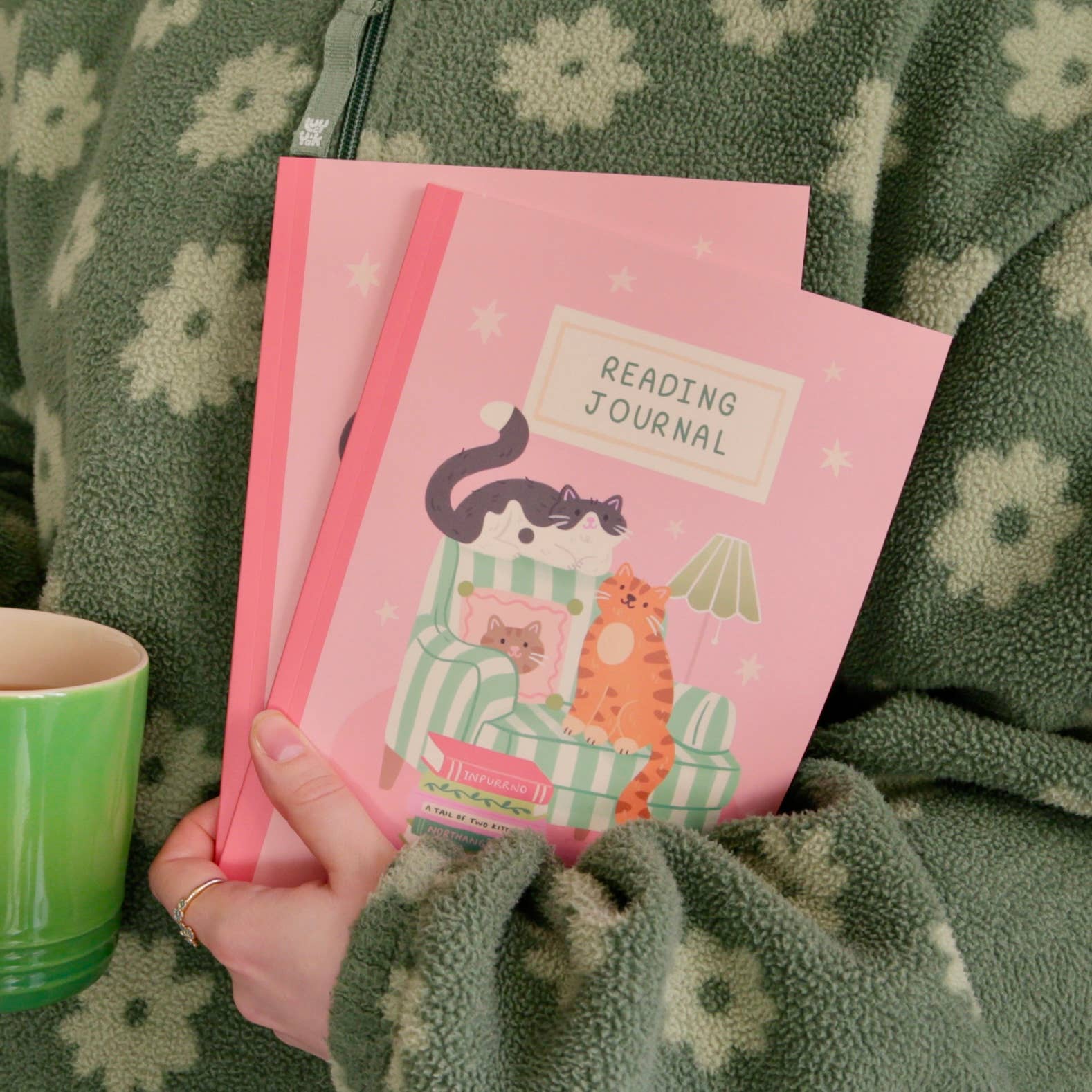 Reading Journal Cats – 50 Page Book Review Notebook