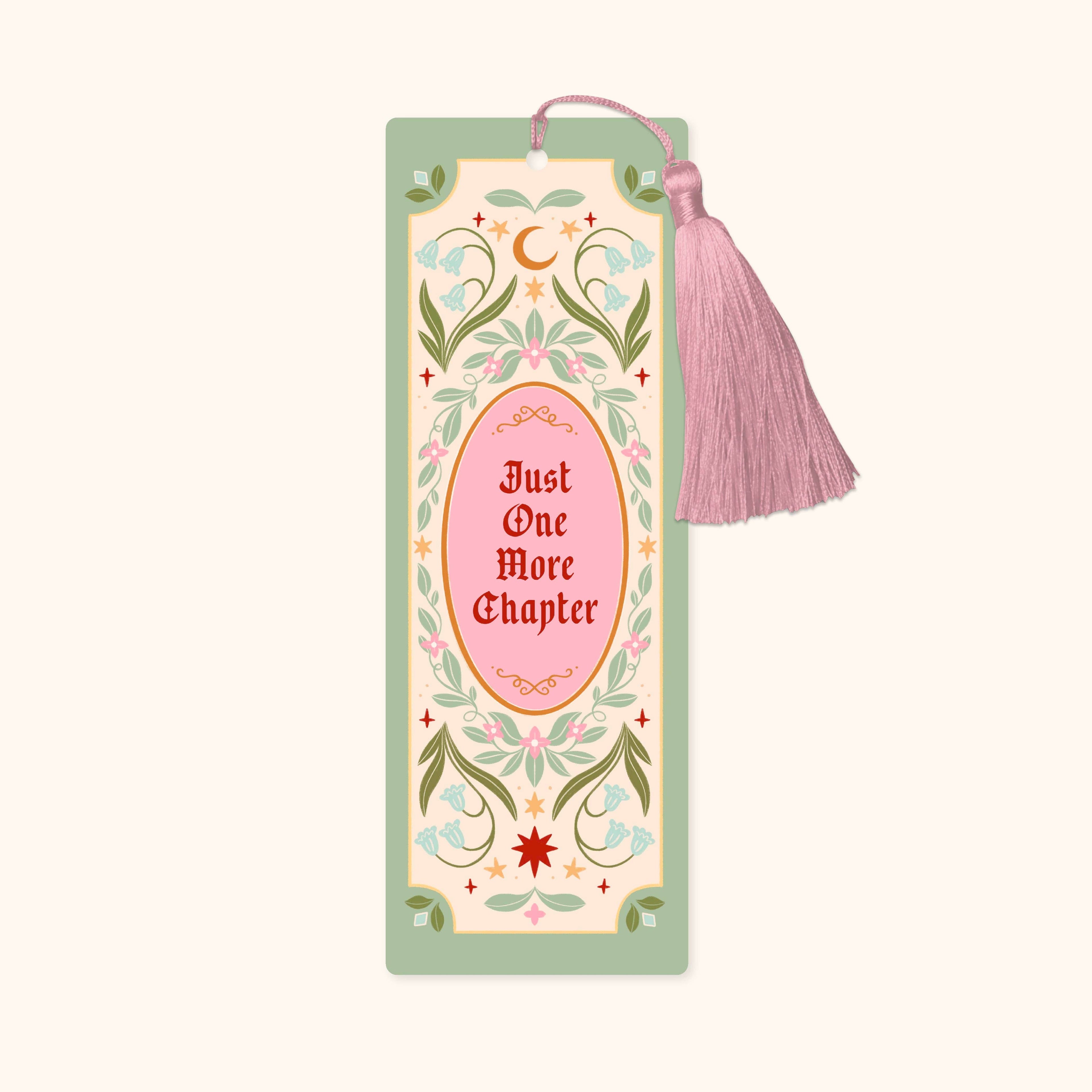 Just One More Chapter Fantasy Bookmark with Tassel