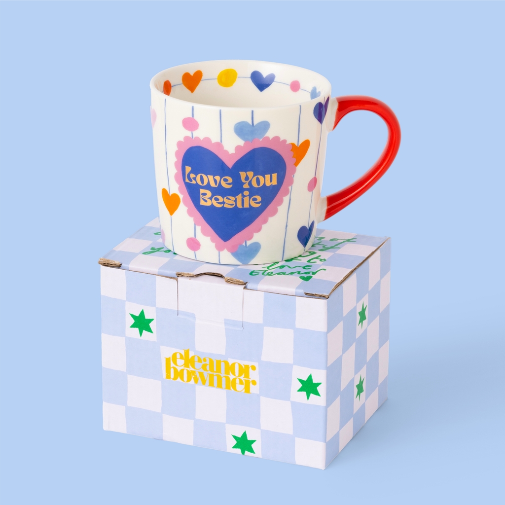 Heart Strings Love You Bestie Mug