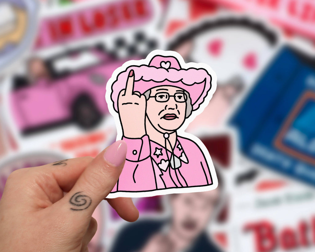 Doris Barn Dance Vinyl Sticker | Glossy Laptop Sticker