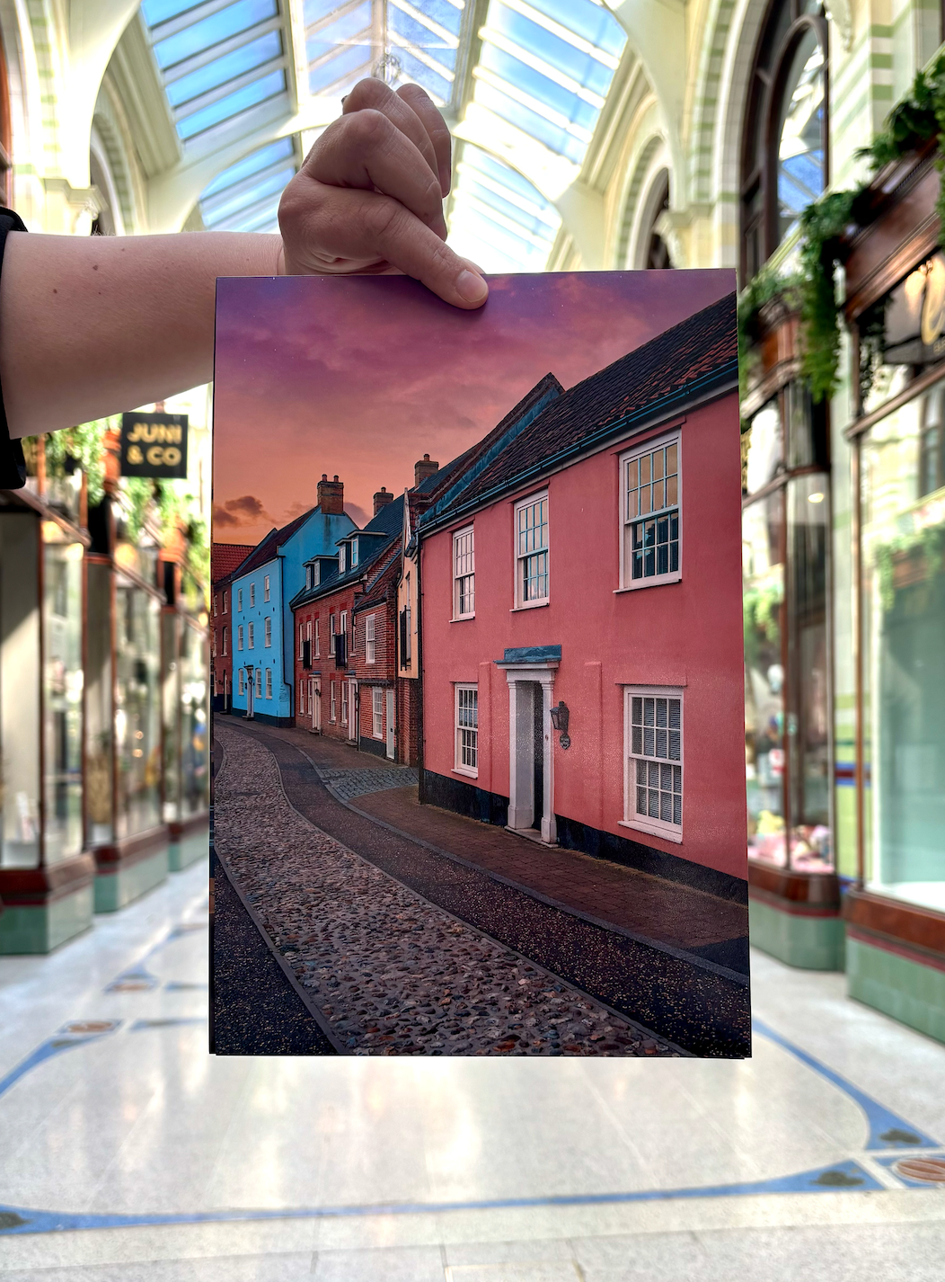 Pink House Wuin Norwich Photograph - Signed