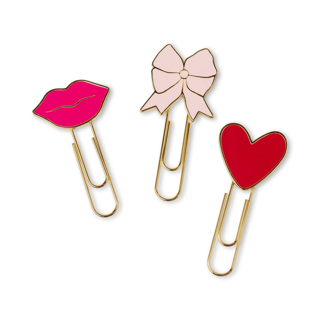 Set of 3 Paperclips - Love