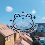 Be Kind To Yourself! Frog Suncatcher