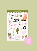 Wild West Sticker Sheet
