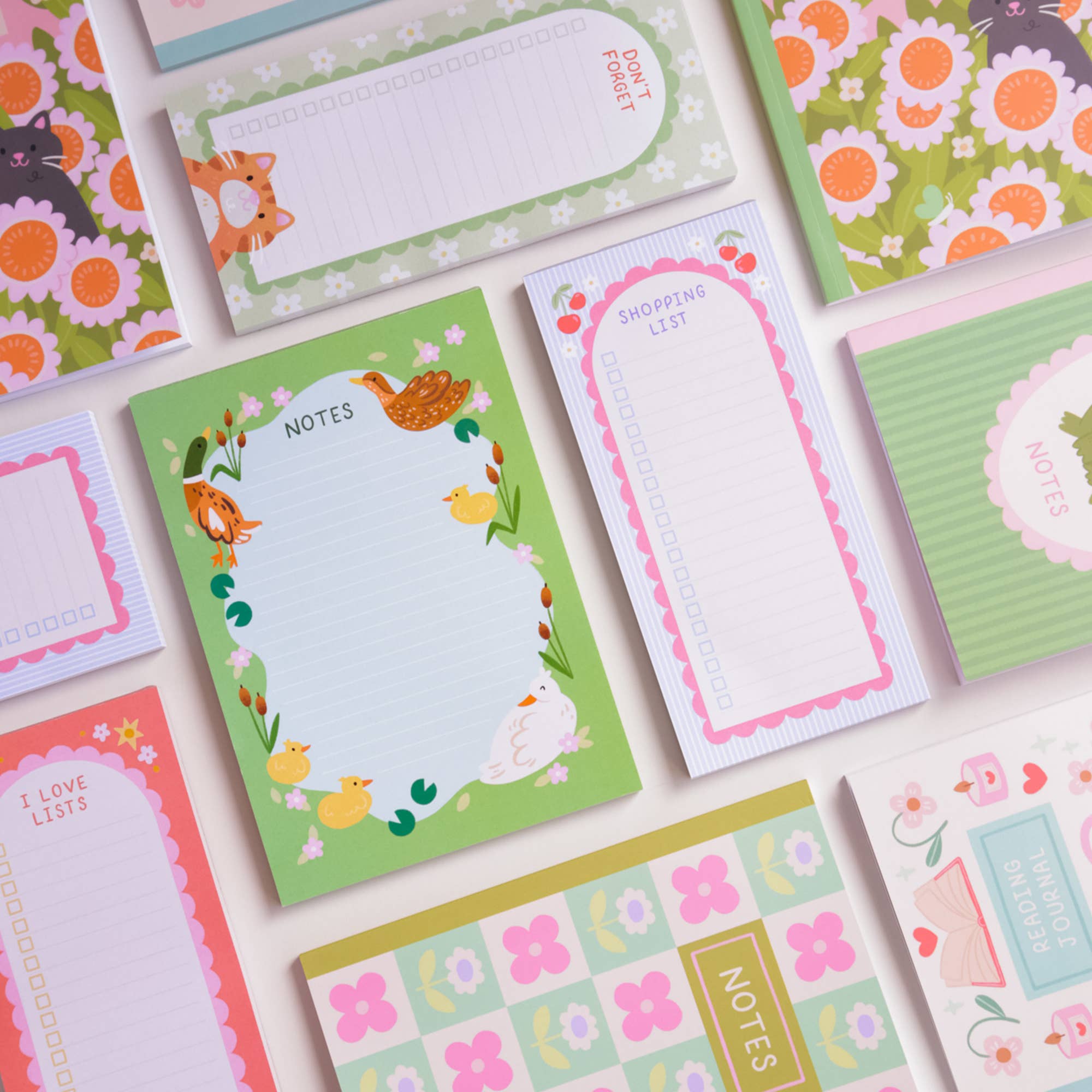 Cute Cherry Shopping List Pad – 50 Pages for Easy Grocery & Task Lists