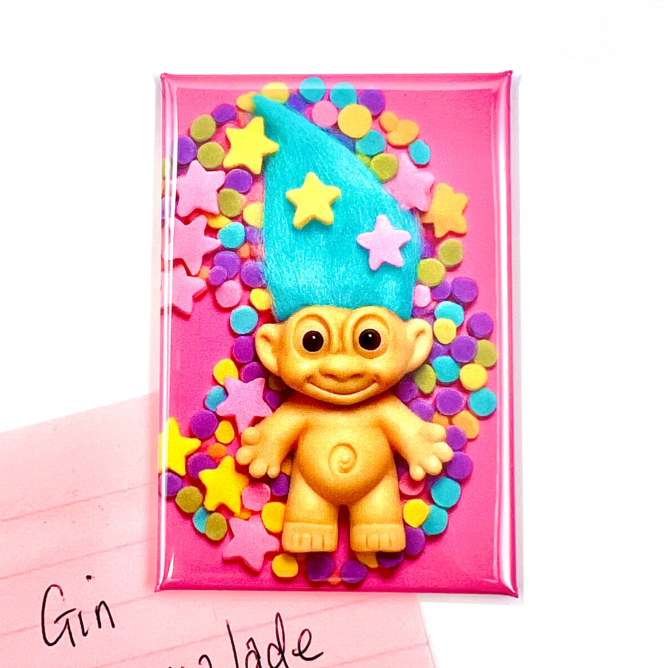 Cute Magical Troll Fridge Magnet